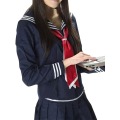 Long Sleeves School Uniform Cosplay Costume+Free Shipping