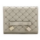2011 New 5 Pcs Brief Paragraph Women's Wallet,fashion Wallet,women's Purse,gift Wallet,PU Wallet Lady Wallet Leather Purse Gray