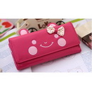 New Arrive Wholesale Free Shipping Pu Women Wallet,women Bags.Multicolor Women Purse Cartoon Ladies' Wallet Good Gift