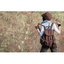 Coffeecolour Retro Canvas Rucksack Backpack Bag