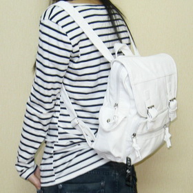 1pc Fashion Ladies Pu Leathe Backpack Shoulder Bag Black Brown White with Mutil Pockets -Free Shipping