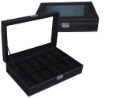 High Grade Flannel Black Home Decoration Watch Case