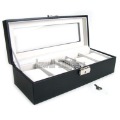 Free Shipping Deluxe 5-Grid PU Leather Watch Box Jewellery Storage Case