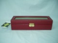 PU Watch Box,watch Case,glass Window,6pcs Pillows to Put Watch