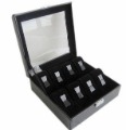 Hight Quality Leather Classic Black Color 8 Position Watch Box
