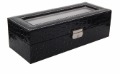 Free Shipping Deluxe 5-Grid PU Leather Watch Box Jewellery Storage Case Watch Cases