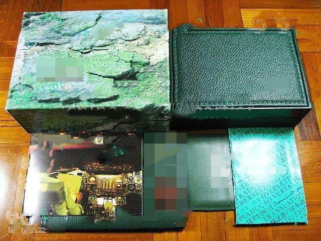 VINTAGE MEN WATCH BOX SET W GMT- MASTER BOOKLET 5 Pcs Free Gift !