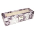 Hot Sale,Freeshipping,Fashion Watch Box with Glass Lid(6 Pcs Pillows),Beige,Grey
