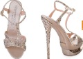 Designer Crystal Shoes Silver Platform Sandals stylish Shoes