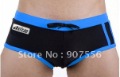 Black / White / Blue Men's Sexy Polyester Swimming Trunks / G-String Swimwear