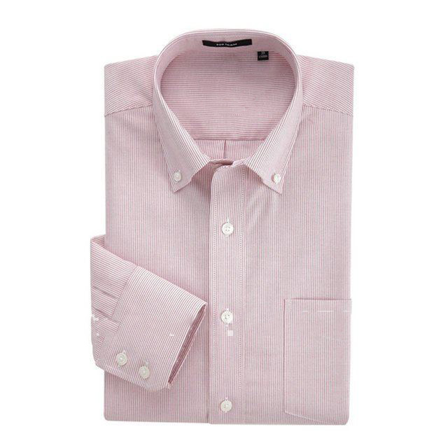 Long Sleeve Style Pink Color Cotton Style Men's Shirts