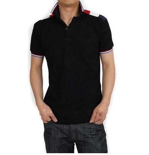 New Style Casual Design Short Sleeves Black Color Men's Shirts