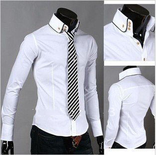 Cotton Velvet Style Long Sleeves Wear Resistant Men's Shirts