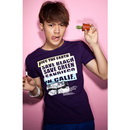 Straight-Neck Casual Style Logo Printing Men's T-Shirts