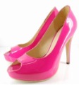 New Design Pink High Heeled Sandals Peep Toe Women's Bridal Shoes