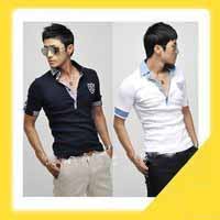 Men's Short-sleeved Shirt Embroidered Standard Cotton Casual Shirt
