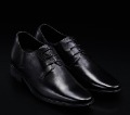 Black Dress  Men's 100% Cow Hide Leather Height Increasing Shoes