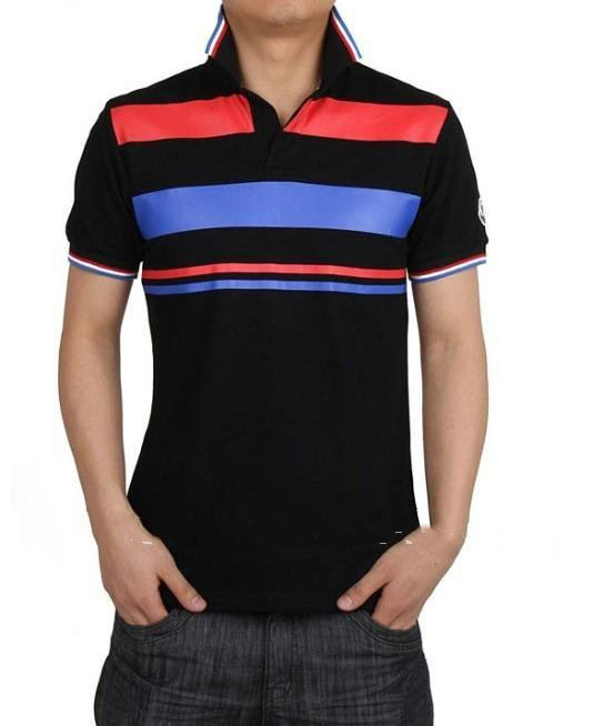 Classic Black Color Wear Resistant Short Sleeves Men's Shirts