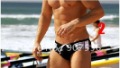 Black White Australian Amorous Feelings Men's Sexy Swim Brief Poiyamind Spandex Underwear