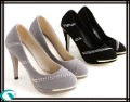 Closed Toes wiht Bead Faces High Heel Women's Bridal Shoes