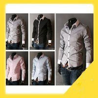 New Multi-color Men's Casual Slim Fit Stylish Satin Shirts
