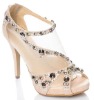 Popular Beaded High Heel Evening Shoes