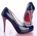 Leatherette Upper Stiletto Heel Pumps With Animal Print Dress Loafers