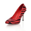 Sexy Zebra-Stripe Spike High Heel Stylish Night Dress Loafers