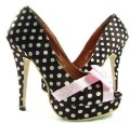 Sex Fashion High Heel Platform Bow Women's Dress Lady's Dress Shoes