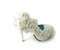 Custom Makes Heart Pearls Styles Bridal Wedding Evening Party Shoes