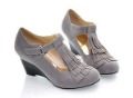 Wedge Heels Lady's Classic Style with Tassels & Buckle Dress Loafers