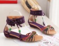Lady Strappy Woman Sandal Beautiful Clog  Flats Shoes