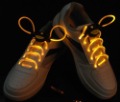 Yellow Light Up Flats Adjustable Flashing LED Shoelace