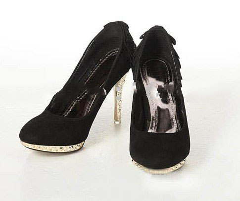 Fashion Sexy High Heel Crystal Spike Women's Bridal Shoes