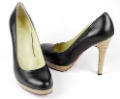 High Heel Closed Toes Genuine Leather Women's Bridal Shoes
