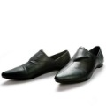Womens Fashion Brand Customer Made Punk Rock Unisex Pointed Toe Flat Heel Dress Shoes
