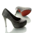 Gold Powder Lady Dress Designer Trends Style Women's High Heel Shoes