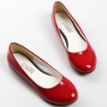 Fashion Brand Womens Shoes Customer Cute Patent Leather Round Toe Flat Heel Shoes