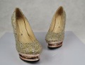 Sex Women's Dress High Heels Shoes Colorful Diamond
