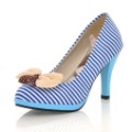 Nice-Looking Stripe Cute Style Lady's Bridal Fashion Dress Loafers