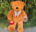 Brown Teddy Bear With Bow Stuffed & Plush Animal