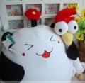 White Waterproof Big Pig & Chicken Stuffed & Plush Animal