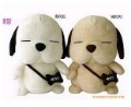 Lovely Dog White & Ivory Pendant Stuffed & Plush Animal