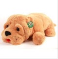 Brown Dog Shape Cotton & Wool Stuffed & Plush Animal