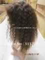 Light Brown 18 Inches Lady's Deep Wave Full Lace Wigs