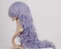 90cm Wavy Wigs 36inch Silver Grey Long Fringes Curly Cosplay Wig