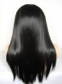 Elegance Jet Black Lady's Long Straight Full Lace Wigs