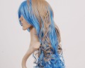 80cm Tengen Toppa Nia Pale Blonde Blue Highlight Cosplay Wigs