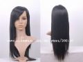 Lady Natural Straight Black Long Full Lace Wigs