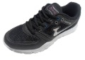 Black Leather Casual Basketball Sports Shoes For Women